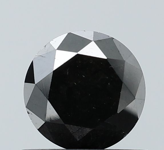 0.81 Carat Round Diamond Black VVS2