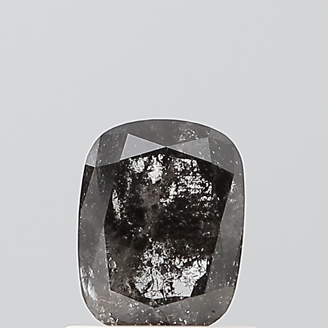 0.82 Carat Cushion brilliant Diamond Salt and Pepper VS1