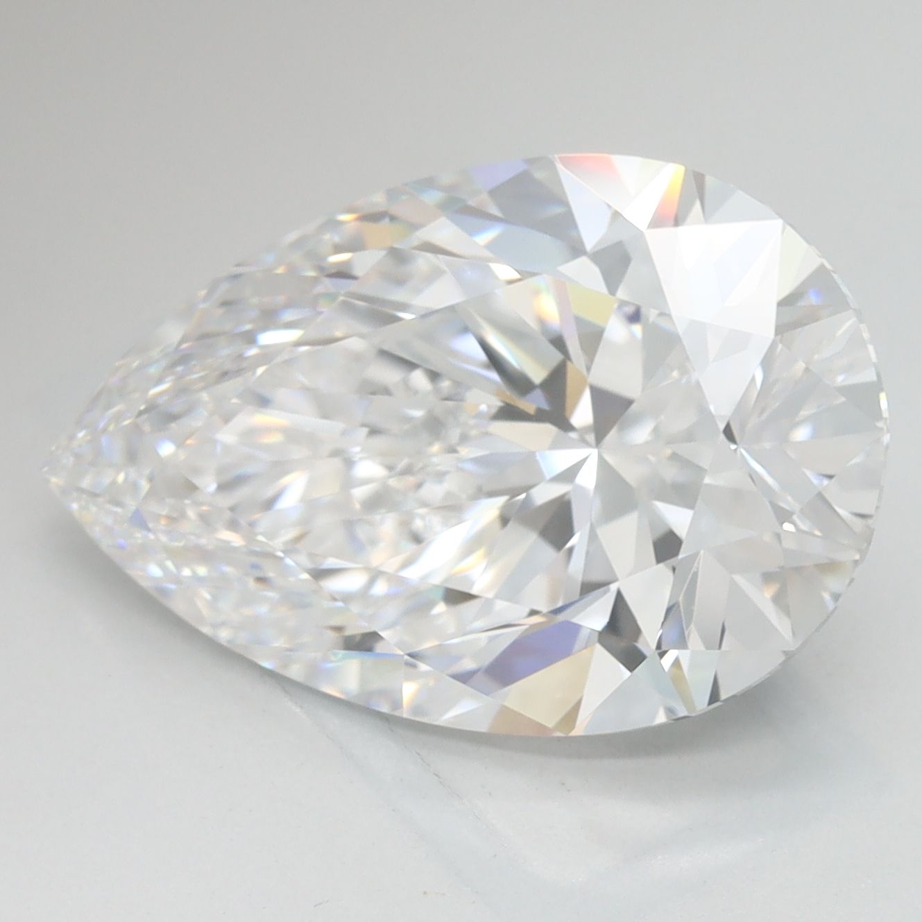 5.66 carat d IF EX Cut GIA pear diamond