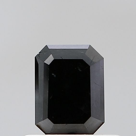 0.71 Carat Emerald Diamond Black VS1