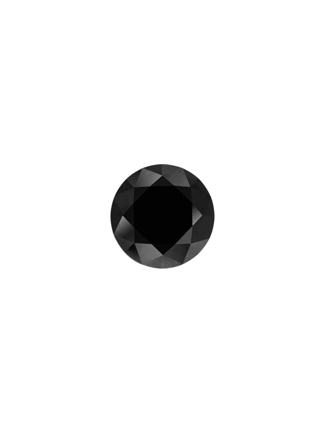 0.38 Carat Round Diamond Fancy Black VVS2