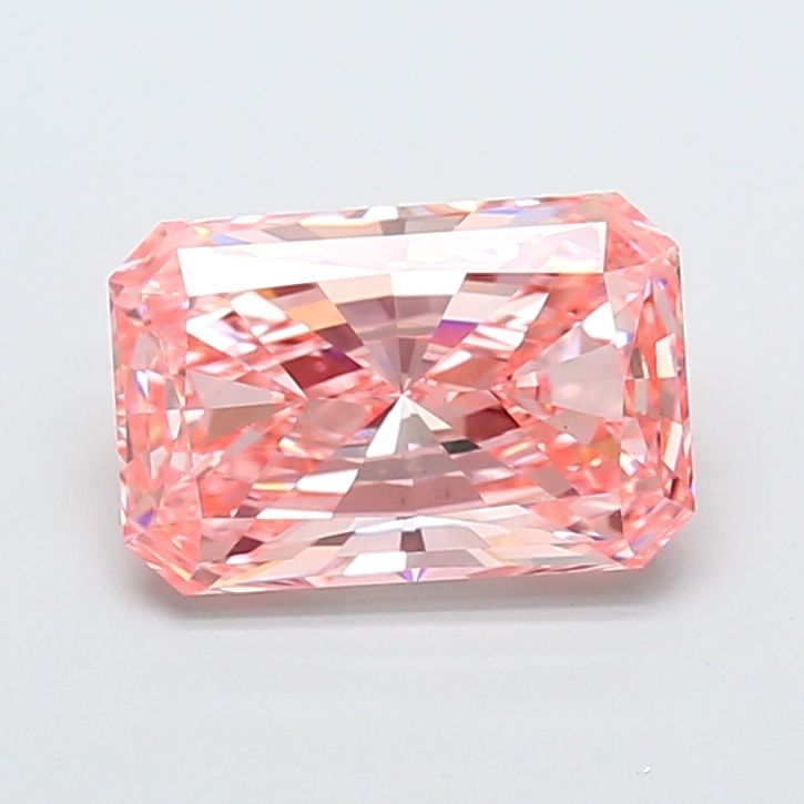 3.09 carat fancy vivid  pink VS1 EX Cut IGI radiant diamond