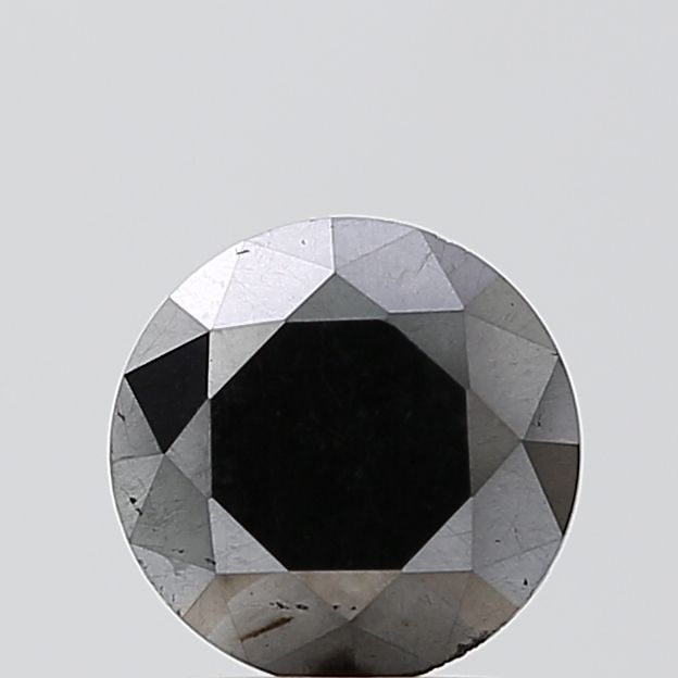2.31 Carat Round Diamond Fancy Black VVS2