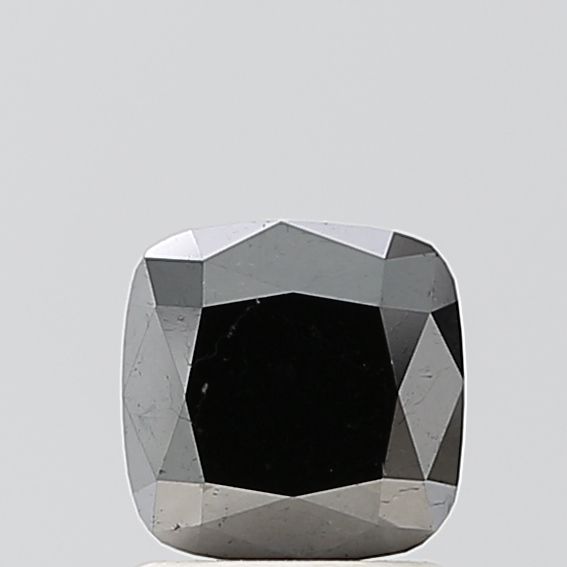 1.58 Carat Cushion brilliant Diamond Fancy Black VVS2