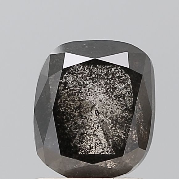 1.57 Carat Cushion brilliant Diamond Salt and Pepper VVS2