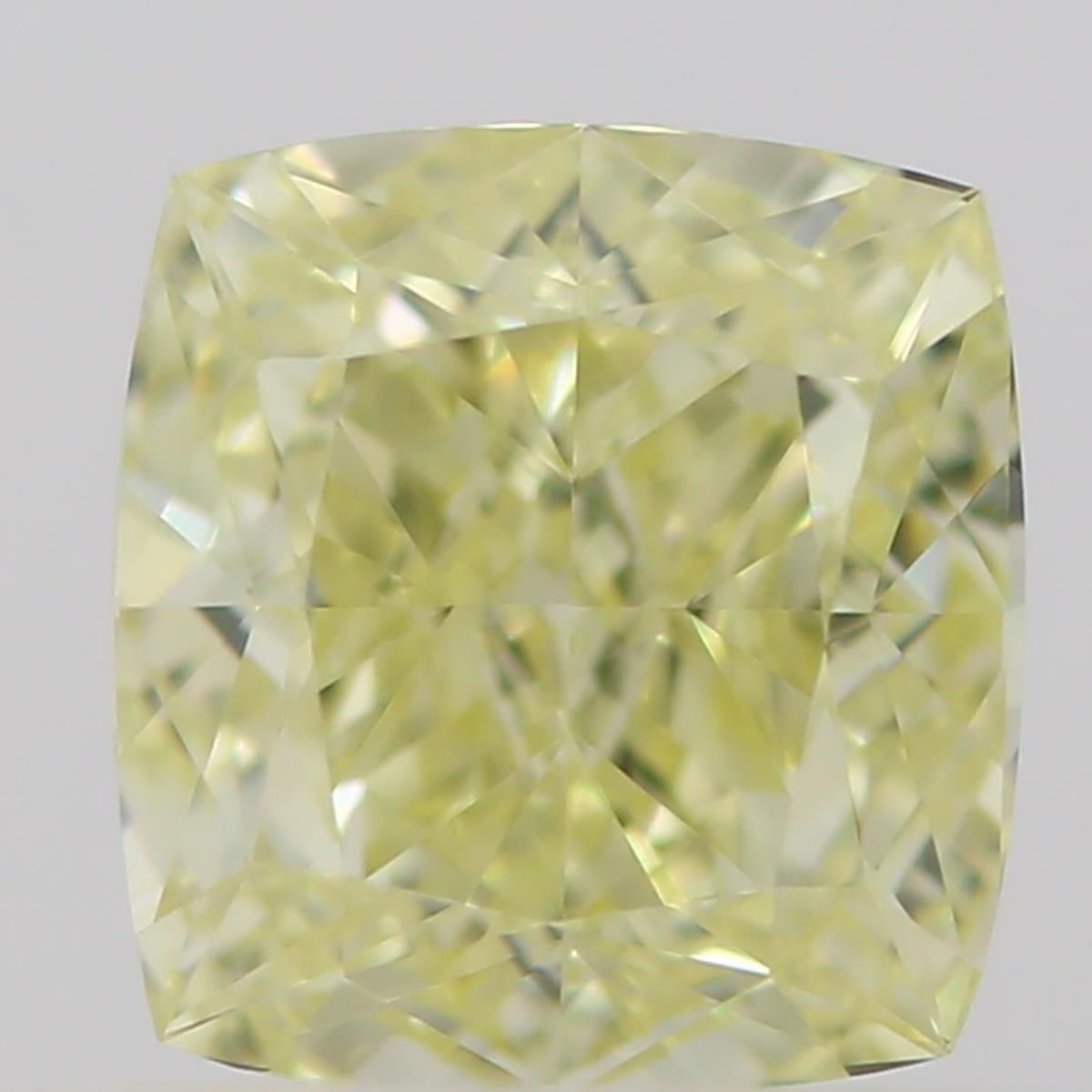 0.5 Carat Cushion brilliant Diamond Fancy  Yellow VVS1