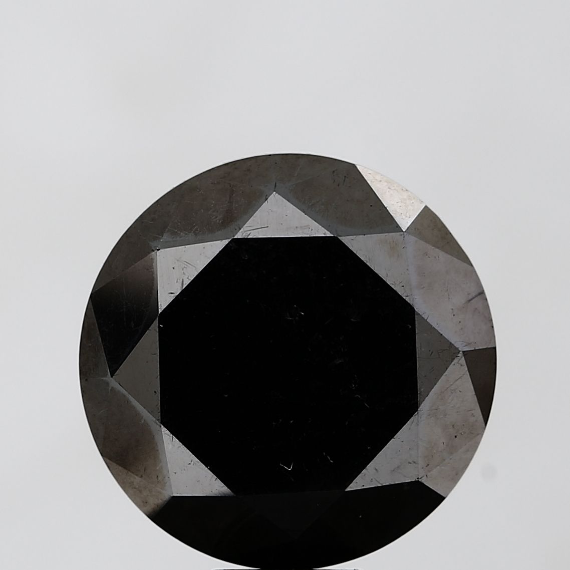 12.95 Carat Round Diamond Black VVS2