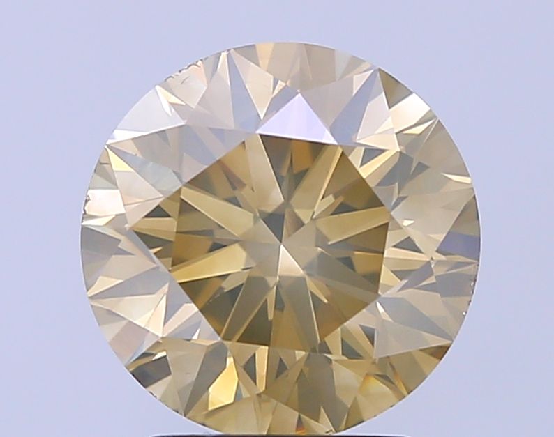 3.01 Carat Round Diamond Fancy Green SI1