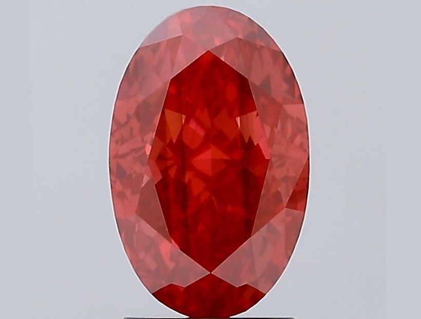 3.10 ct. oval Lab Grown Diamond front image