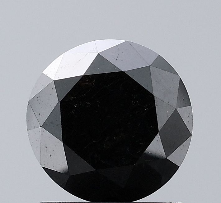 1.65 Carat Round Diamond Black VVS2