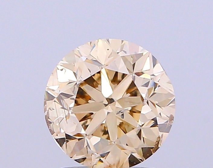 1.54 Carat Round Diamond Light Brown SI2