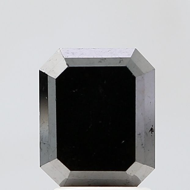 2.44 Carat Emerald Diamond Fancy Black VS1