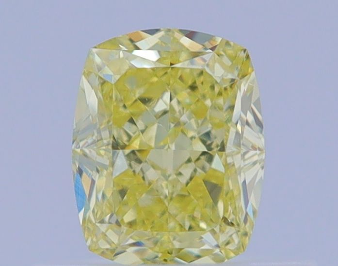 0.51 Carat Cushion brilliant Diamond Fancy Yellow VS2