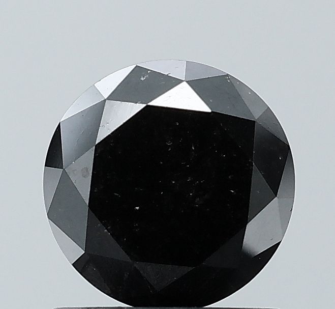 1.28 Carat Round Diamond Black VVS2