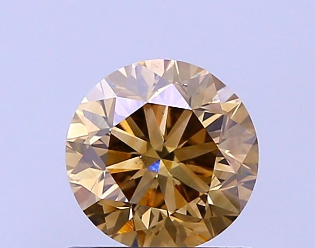 1 Carat Round Diamond Light Brown SI1