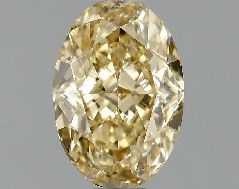 1.09 carat fancy intense yellow VS1 EX Cut IGI oval diamond