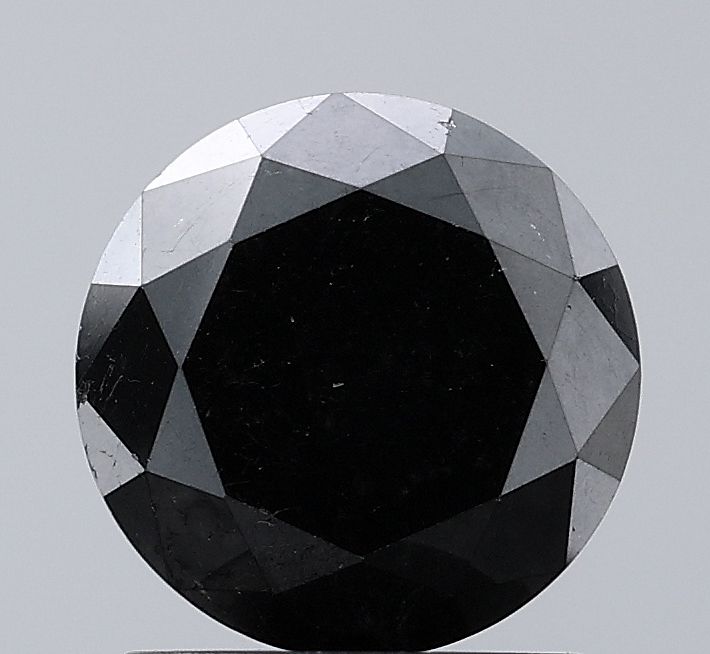 1.82 Carat Round Diamond Black VVS2