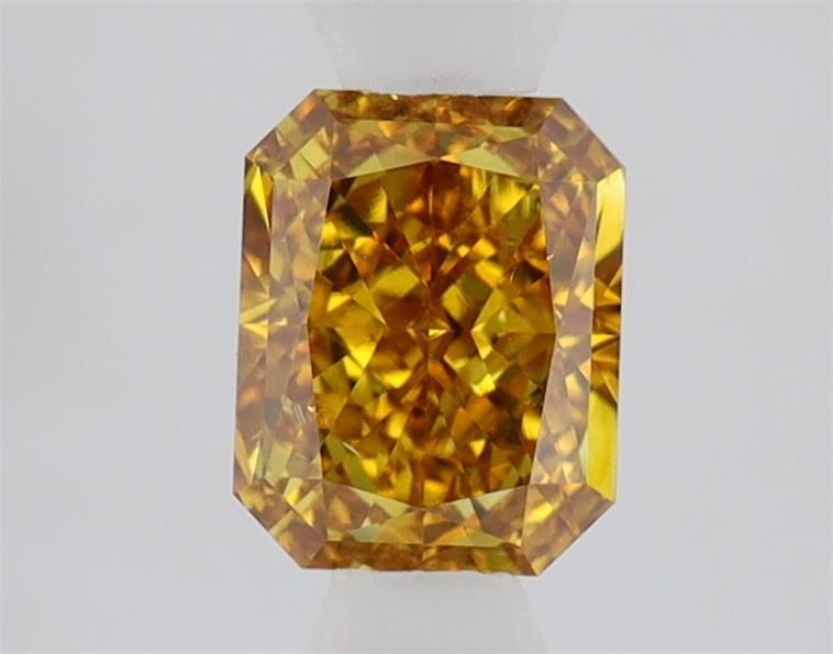 1.03 Carat Radiant Diamond Fancy Deep Yellow SI1