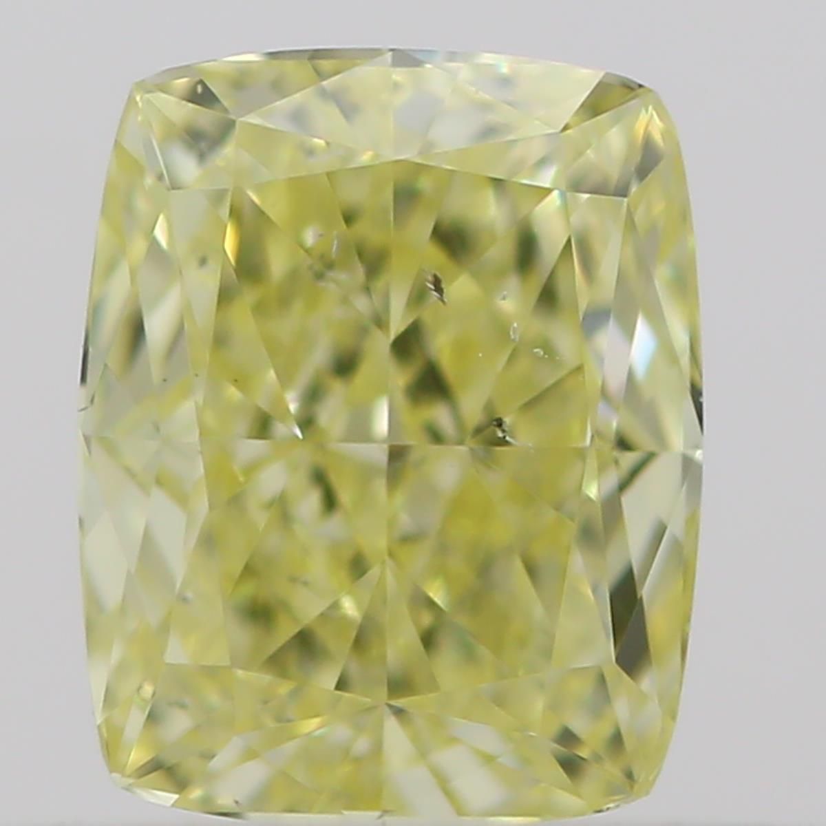 0.5 Carat Cushion brilliant Diamond Fancy Yellow SI1