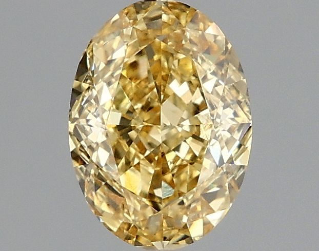 1.09 carat fancy vivid yellow VS1 EX Cut IGI oval diamond