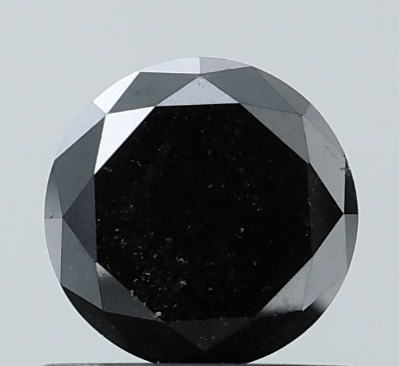 0.76 Carat Round Diamond Black VVS2