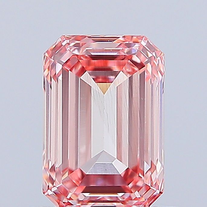 1.04 carat fancy intense pink VS2 EX Cut IGI emerald diamond