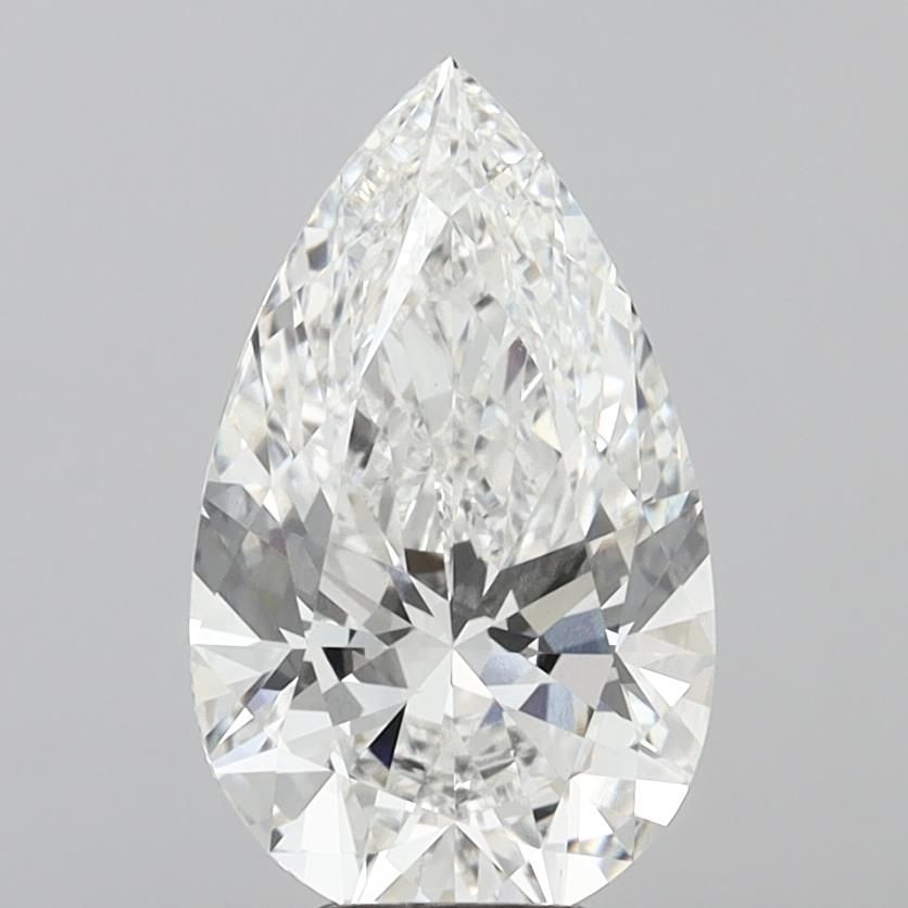 6.10 ct. pear Lab Grown Diamond front image