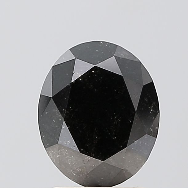 2.25 Carat Oval Diamond Black VVS2