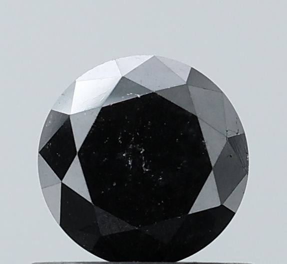 0.83 Carat Round Diamond Black VVS2