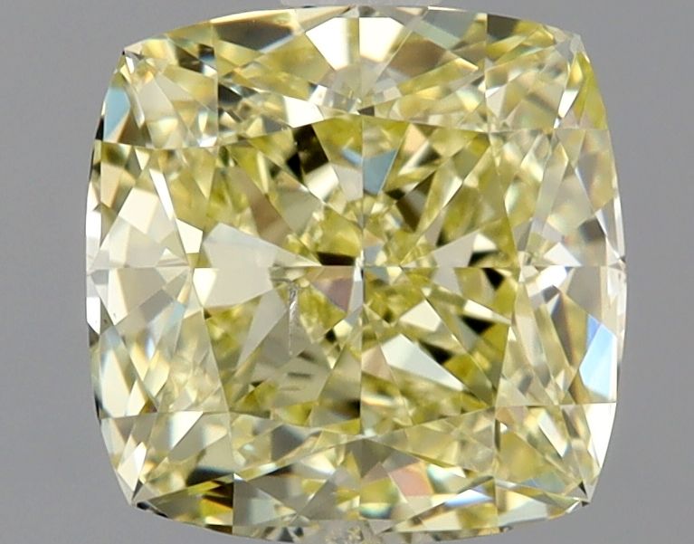 1.51 Carat Cushion brilliant Diamond Fancy  Yellow SI1