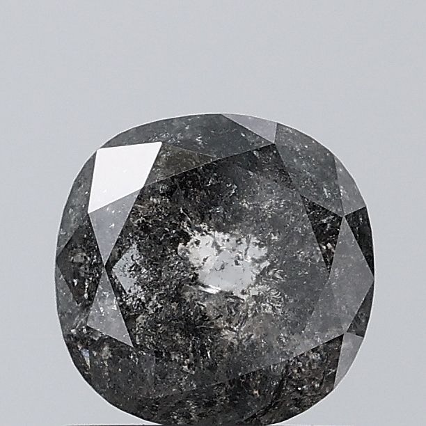 1.13 Carat Cushion brilliant Diamond Salt and Pepper VVS2