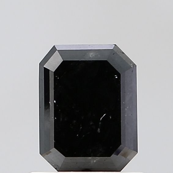1.07 Carat Emerald Diamond Black VS2