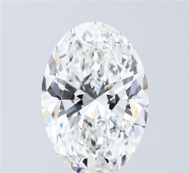 6.09 ct. oval Lab Grown Diamond front image