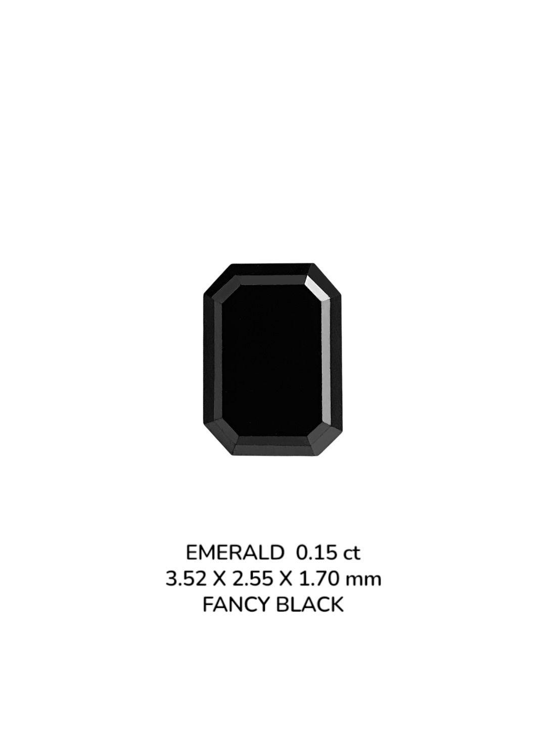 0.15ct Emerald BLACK VVS2