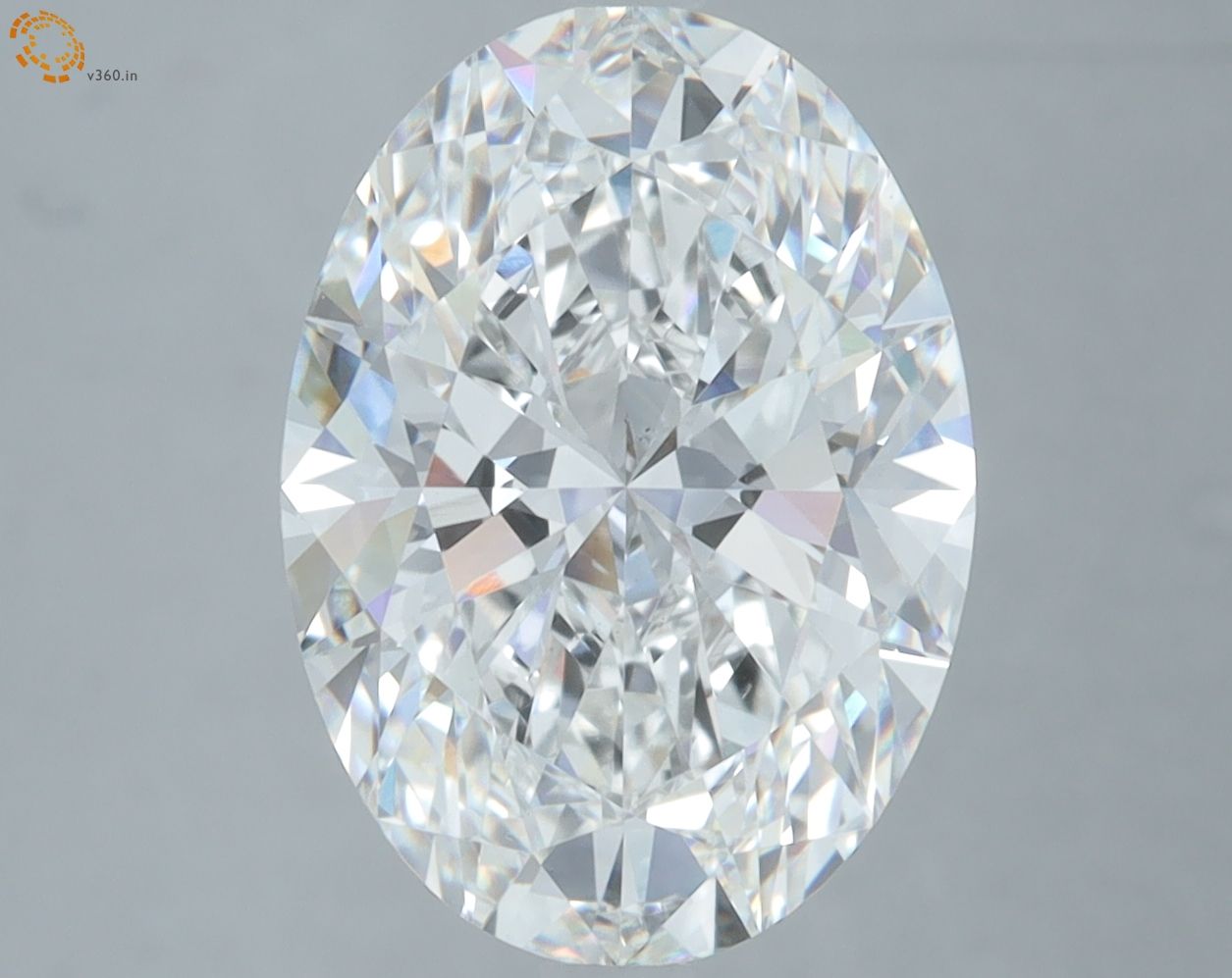 5.02 ct. oval Lab Grown Diamond front image