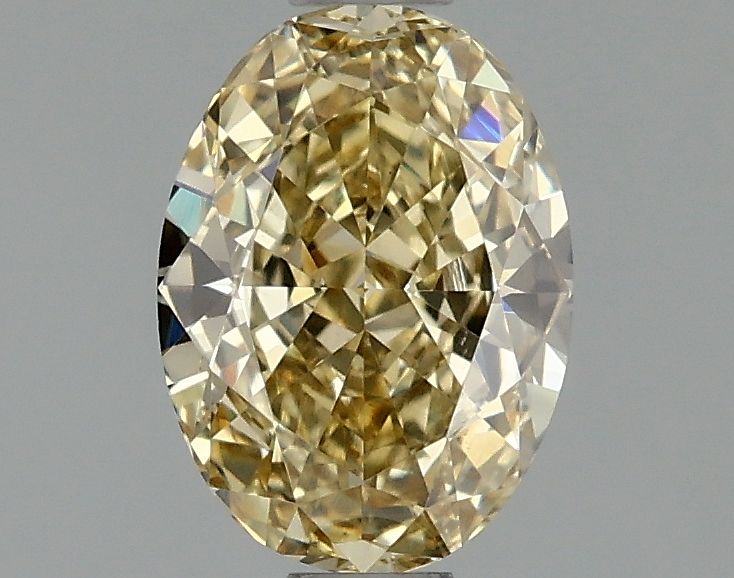 1.1 carat fancy intense yellow VS1 EX Cut IGI oval diamond