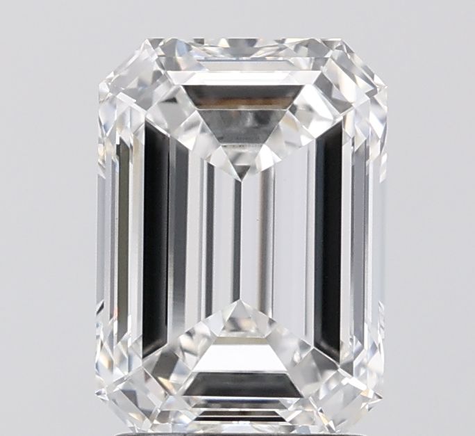 Diamant Émeraude 2.59 ct - Couleur F - Pureté VVS2