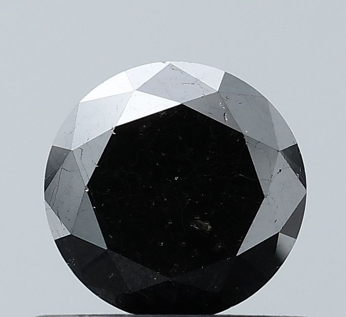 0.81 Carat Round Diamond Black VS2