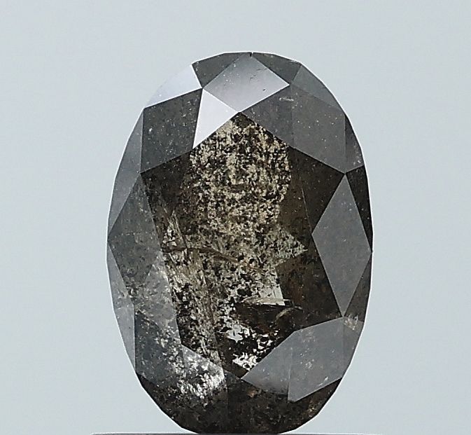 1.01 Carat Oval Diamond Salt and Pepper VVS2