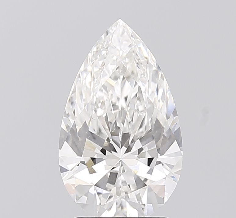 2.02 carat f VVS2 EX Cut IGI pear diamond