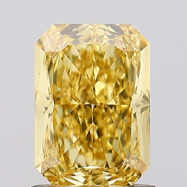1.13 carat fancy vivid  yellow VS1 EX Cut IGI radiant diamond