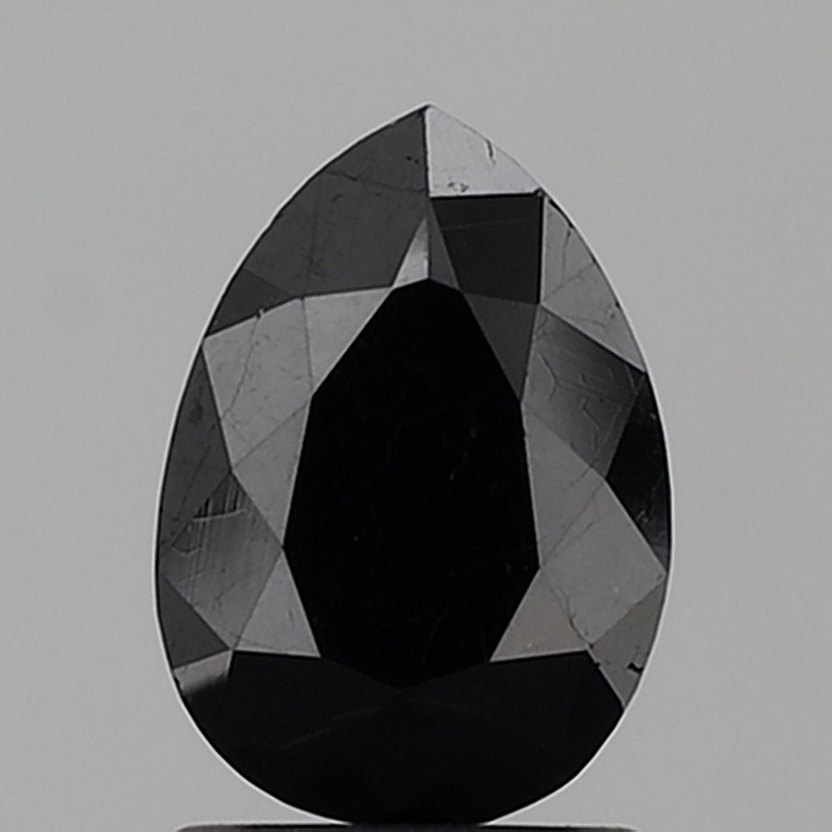 1.51 Carat Pear Diamond Black VVS2