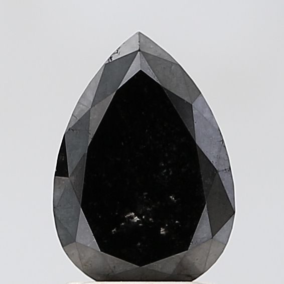 1.49 Carat Pear Diamond Black VS1
