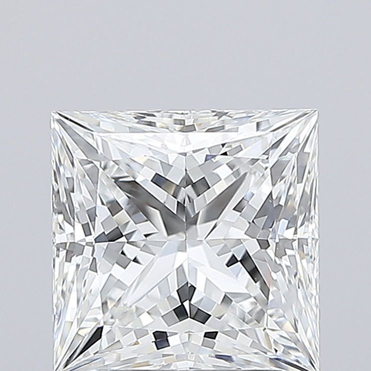 3.08 carat e VVS2 EX Cut IGI princess diamond