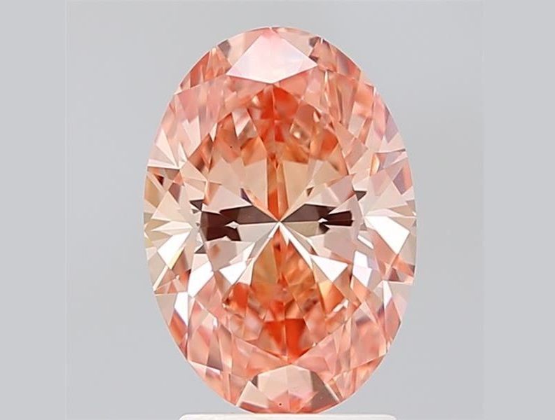 2.42 ct. oval Lab Grown Diamond front image
