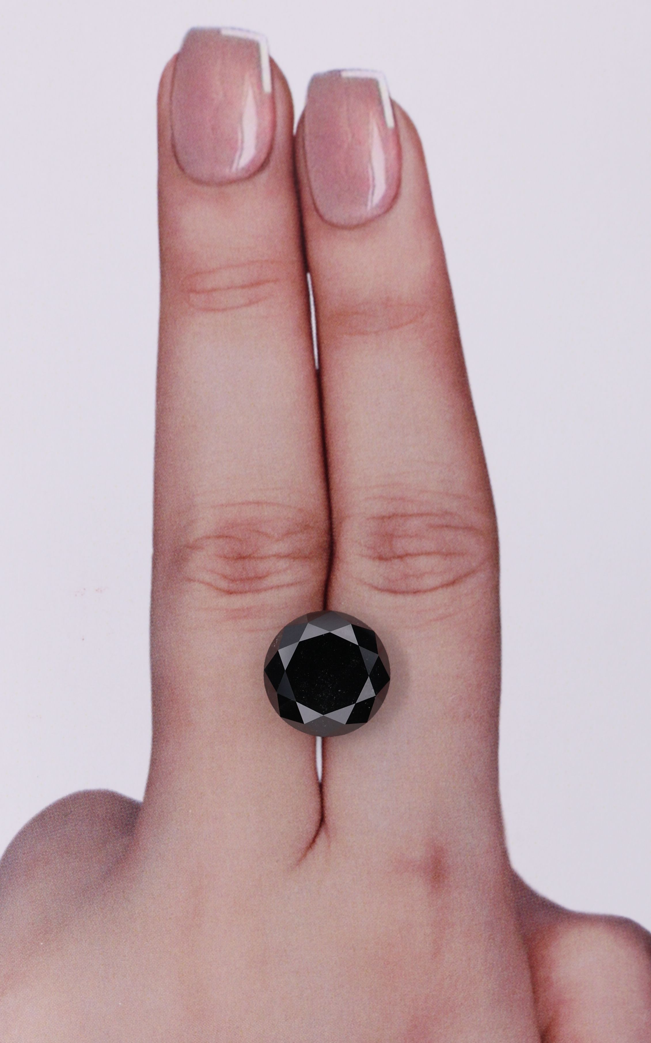 6.42 Carat Round Diamond Fancy Black VVS2