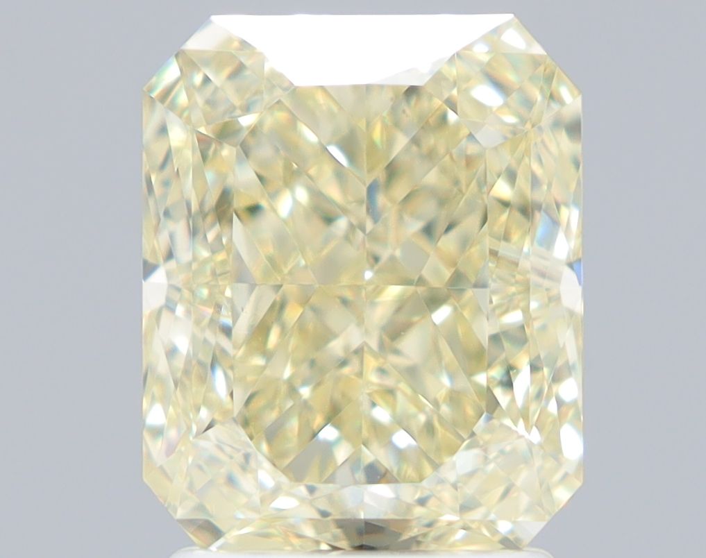 2.51 Carat Radiant Diamond Fancy Light Yellow VS2