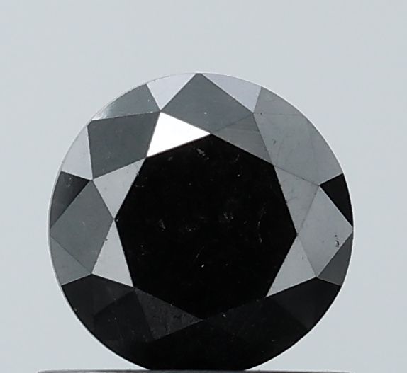 0.83 Carat Round Diamond Black VVS2