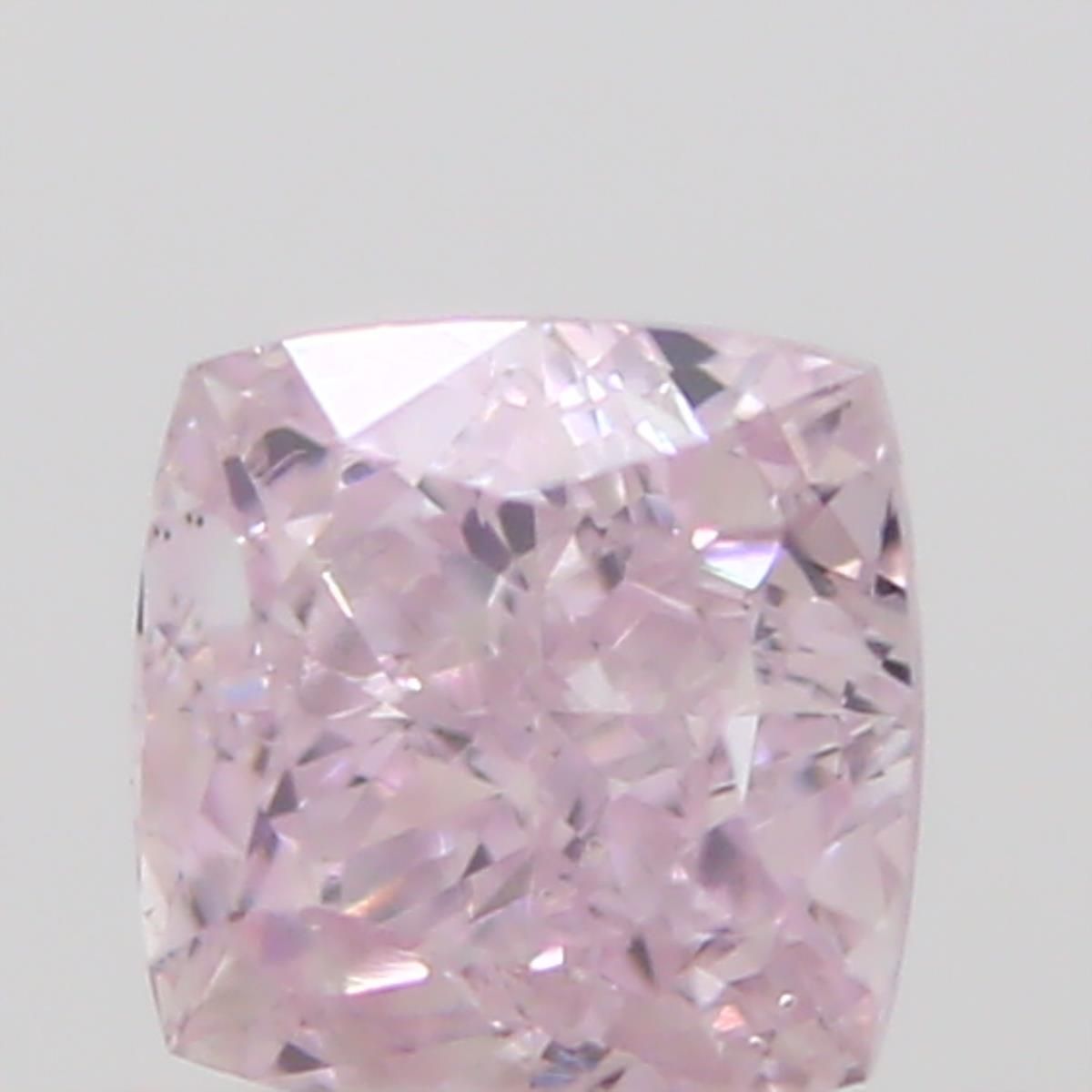 0.12 Carat Cushion brilliant Diamond Fancy Intense Purple Pink 