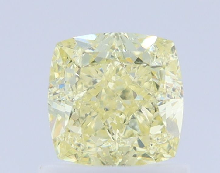 1 Carat Cushion brilliant Diamond Fancy Light Yellow VVS2